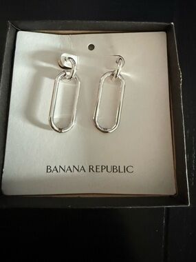 BANANA REPUBLIC Silver Modern Earrings